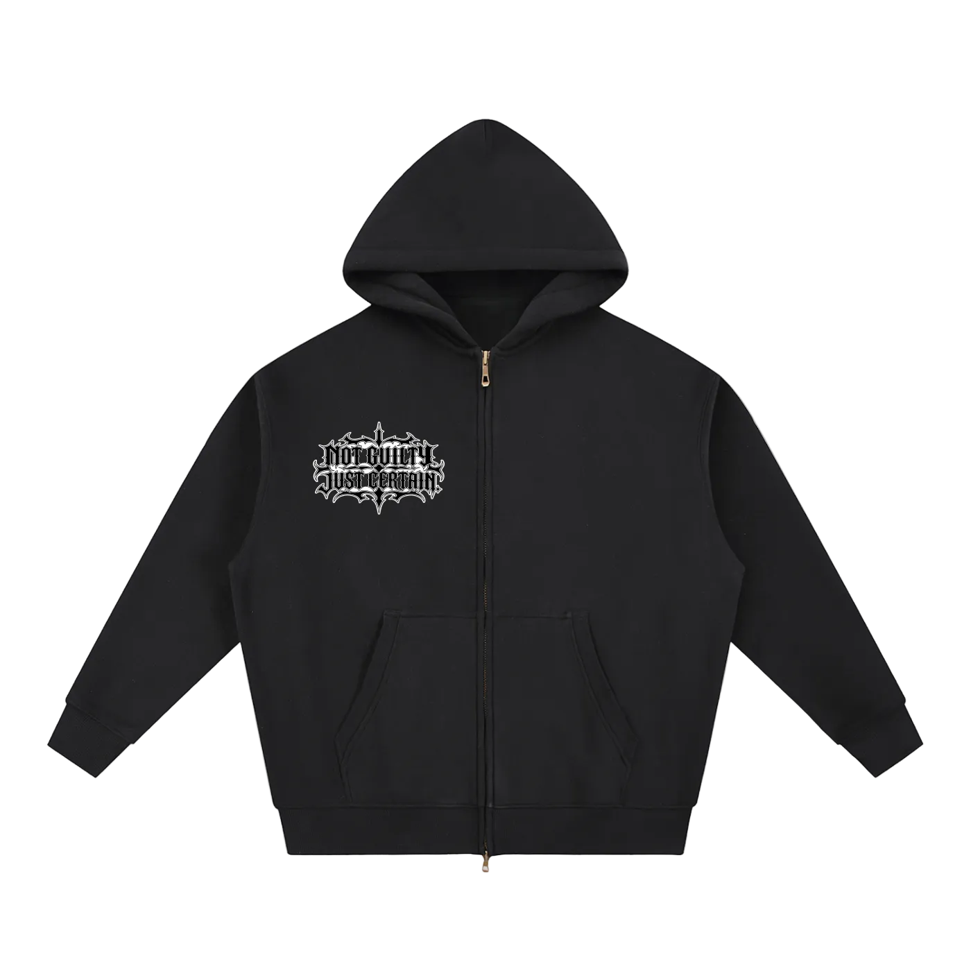 CONVICTED Hoodie — Not Guilty. Just Certain.