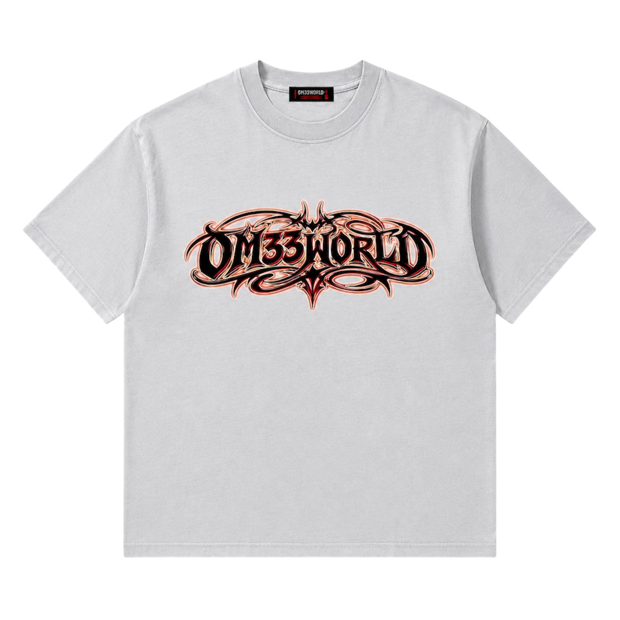 Red Graffiti OM33WORLD T-shirt